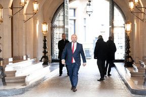 La passation des pouvoirs a eu lieu mardi au ministère de l’Économie entre Étienne Schneider et Franz Fayot. (Photo: Jan Hanrion)