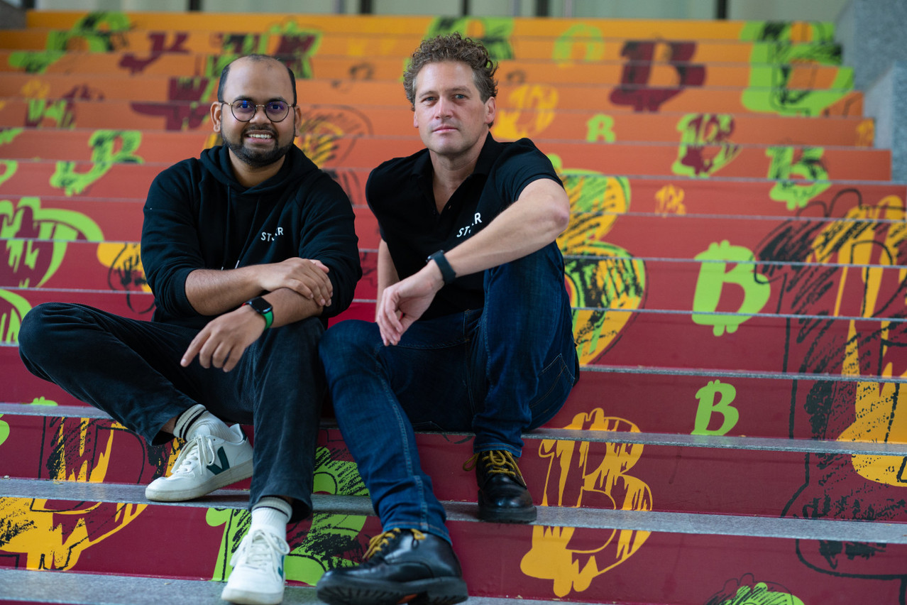 The two co-founders of Stokr, Arnab Naskar and Tobias Seidl. Photo: Stokr