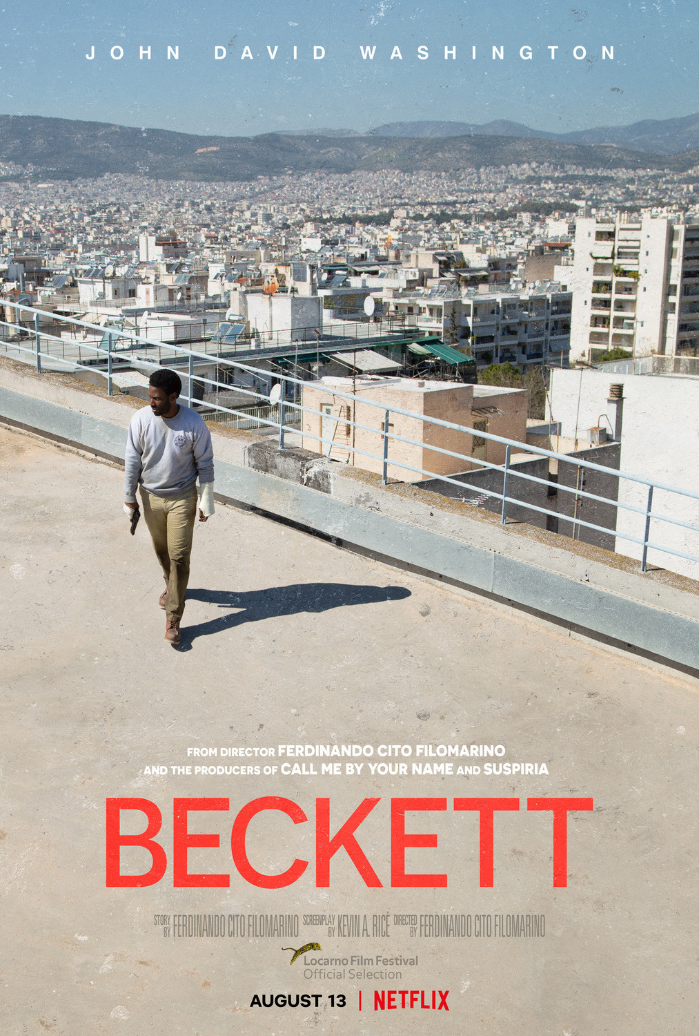  L’affiche du film «Beckett», avec John David Washington.  (Photo: Netflix)