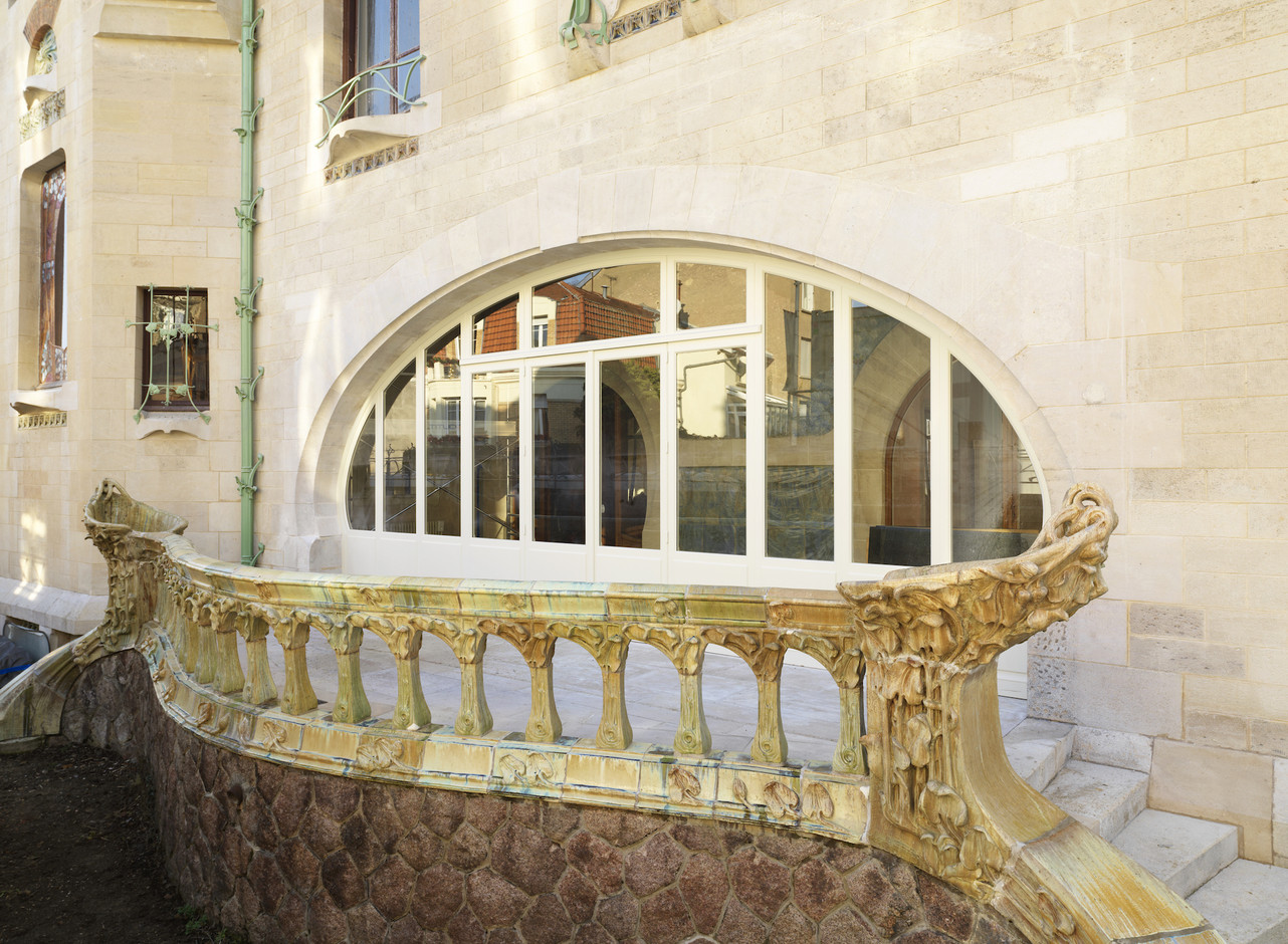 Extérieur de la Villa Majorelle, façade nord, à Nancy, décembre 2019. (Photo: MEN - Siméon Levaillant)