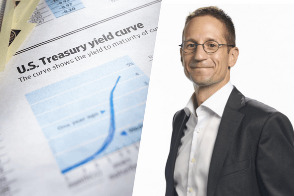 Vincent Juvyns, stratège en chef des investissements chez ING, estime que la Fed, qui détient 20% des bons du Trésor, est le seul acteur capable de gérer la courbe des taux de manière durable.  (Photos: Shutterstock, ING; montage: Paperjam) 