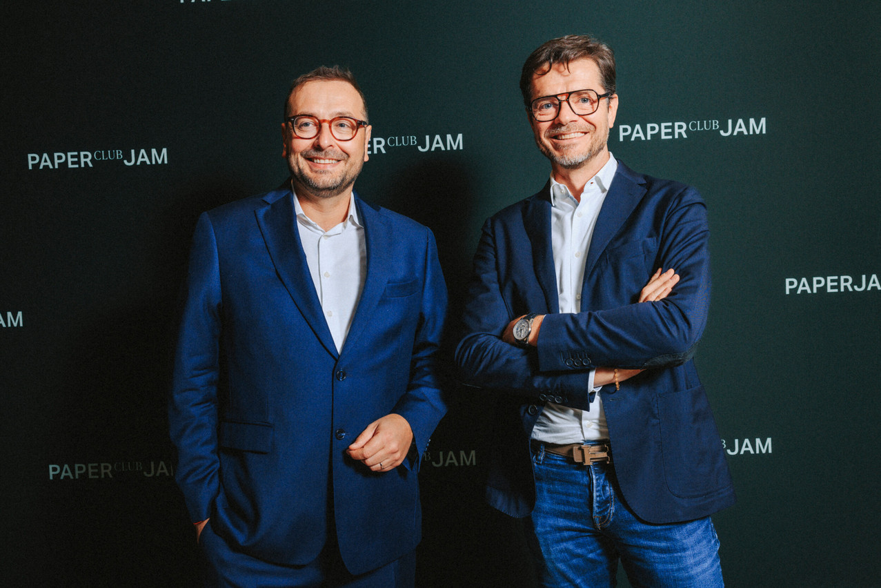 Vincent Lyonnet (Steel Shed) et Dominique Lyonnet (Steel Shed). (Photo: Julian Pierrot/Paperjam)