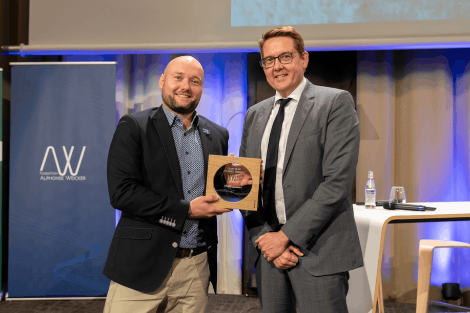 Johannes Steffgen (Vinçotte Luxembourg) et Yves Nosbusch (BGL BNP Paribas) (Photo: INDR)