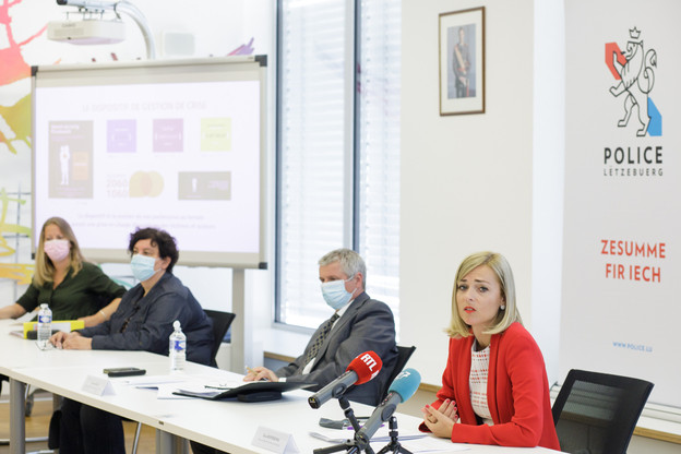 Taina Bofferding, ministre de l’Égalité entre les femmes et les hommes, a présenté ce jeudi 10 juin le rapport sur la lutte contre la violence domestique pour l’année 2020. (Photo: Matic Zorman/Maison Moderne)