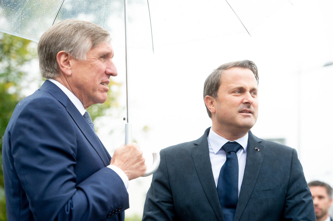 François Bausch (vice-Premier ministre) et Xavier Bettel (Premier ministre) (Photo: Anthony Dehez)