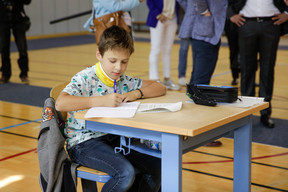Visite du ministre Claude Meisch à l’école fondamentale Ribeschpont - 25.05.2020 ((Photo: Romain Gamba/ Maison Moderne))
