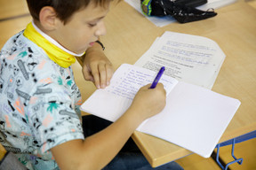 Visite du ministre Claude Meisch à l’école fondamentale Ribeschpont - 25.05.2020 ((Photo: Romain Gamba/ Maison Moderne))
