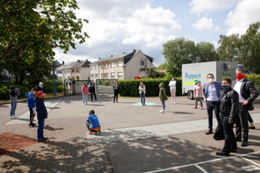 Visite du ministre Claude Meisch à l’école fondamentale Ribeschpont - 25.05.2020 ((Photo: Romain Gamba/ Maison Moderne))