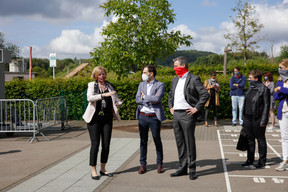 Dan Biancalana (Bourgmestre de la Ville de Dudelange) et Claude Meisch (Ministre de l'Éducation nationale, de l'Enfance et de la Jeunesse) ((Photo: Romain Gamba/ Maison Moderne))