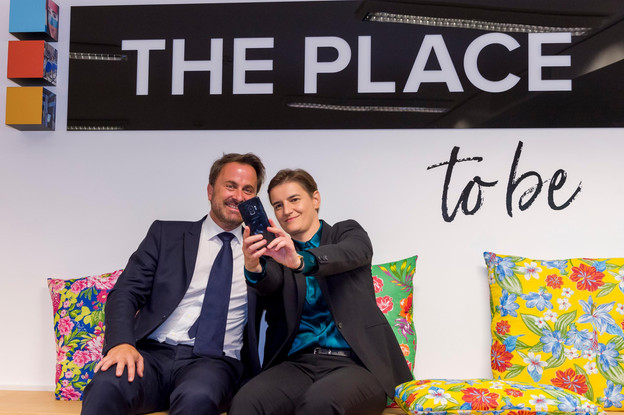 Xavier Bettel (Premier ministre) et Ana Brnabic (Première ministre de la République de Serbie) (Photo: SIP / Jean-Christophe Verhaegen)