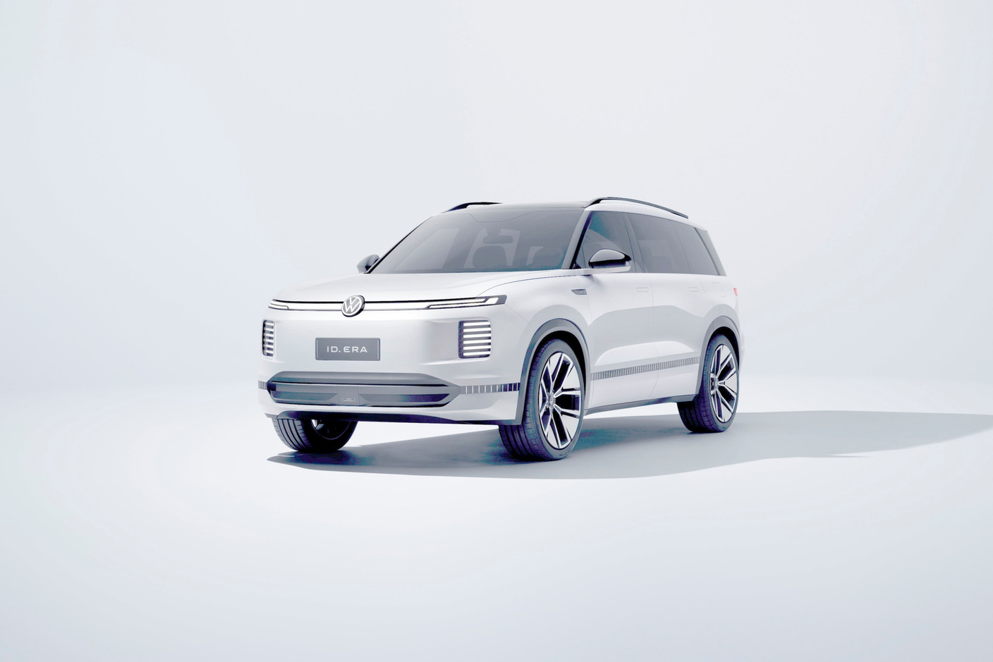 The ID.Era and its three rows of seats have an extended range due to a generator that recharges the battery while driving. Photo: Volkswagen AG