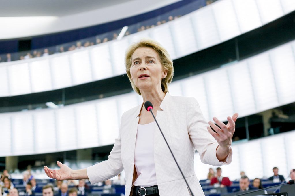 Ursula von der Leyen, une proche d’Angela Merkel, était la candidate présentée par le Conseil européen. (Photo: European Union 2019)