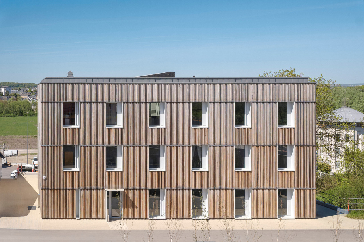 The Dellizotti headquarters in Bettembourg: a pragmatic and inspiring vision of the buildings of the future. Photo: Pancake! Photographie