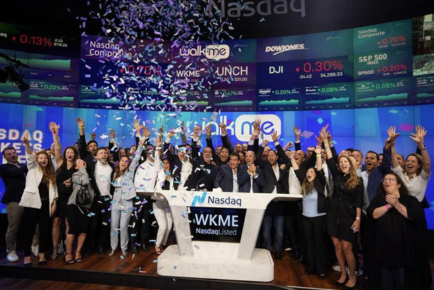Pour son premier jour au Nasdaq, WalkMe a levé 286,75 millions de dollars. (Photo: WalkMe)