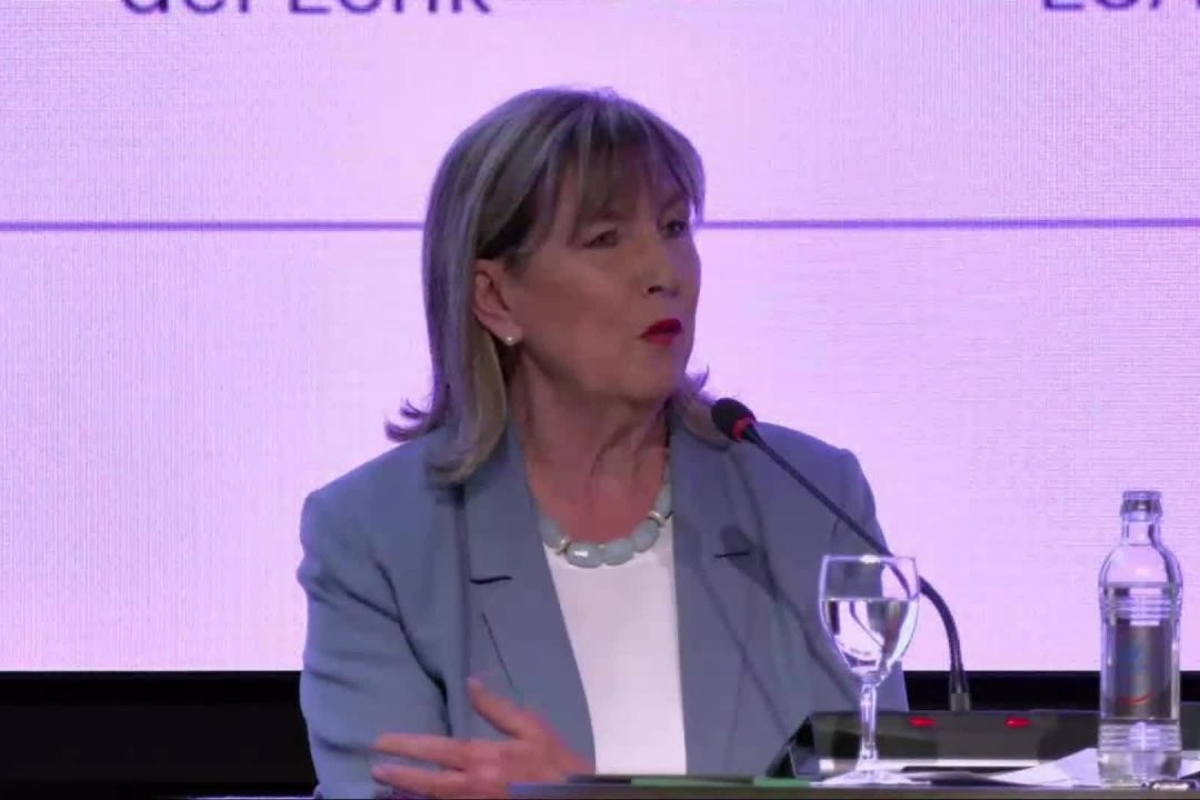 Lydia Polfer, Luxembourg City mayor (DP), seen during Paperjam+Delano Business Club election debate, 4 May 2023. Image: Maison Moderne