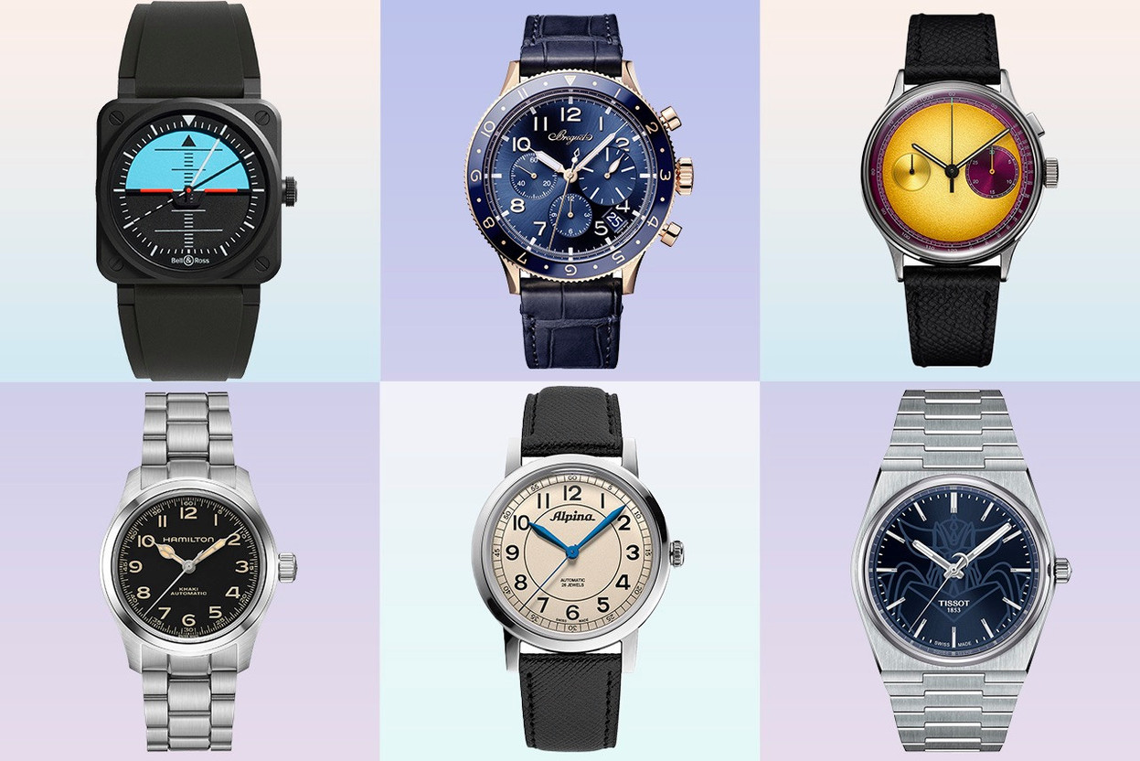 Here are the watches of the month. Photos: Tissot, Hamilton, Bell & Ross, Breguet, Alpina, H. Moser & Cie. Montage: Maison Moderne