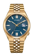 The dials on the Tsuyosa feature Art Deco-inspired geometric motifs. (Photo: Citizen)