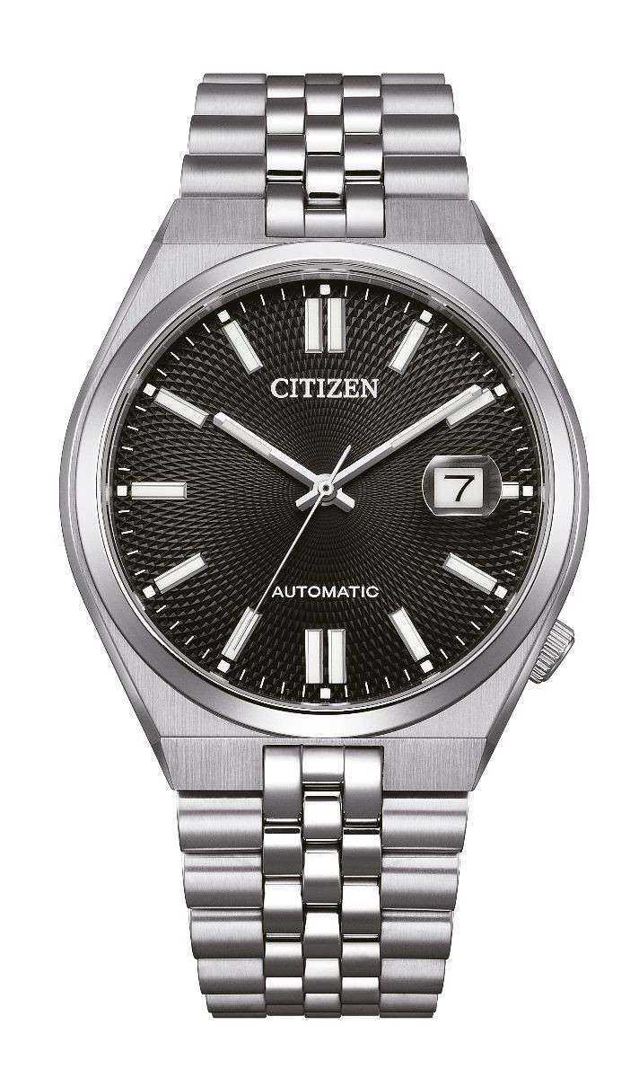 The dials on the Tsuyosa feature Art Deco-inspired geometric motifs. (Photo: Citizen)