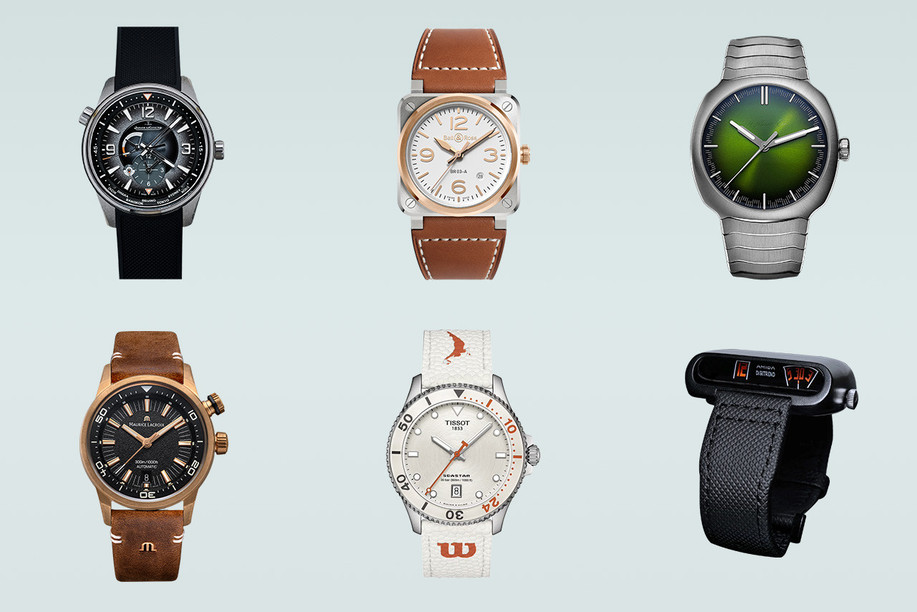 Some iconic watches are getting a facelift with new liveries or calibres. Photos: Jaeger-LeCoultre, Bell & Ross, H. Moser, Maurice Lacroix, Tissot and Amida. Editing: Maison Moderne