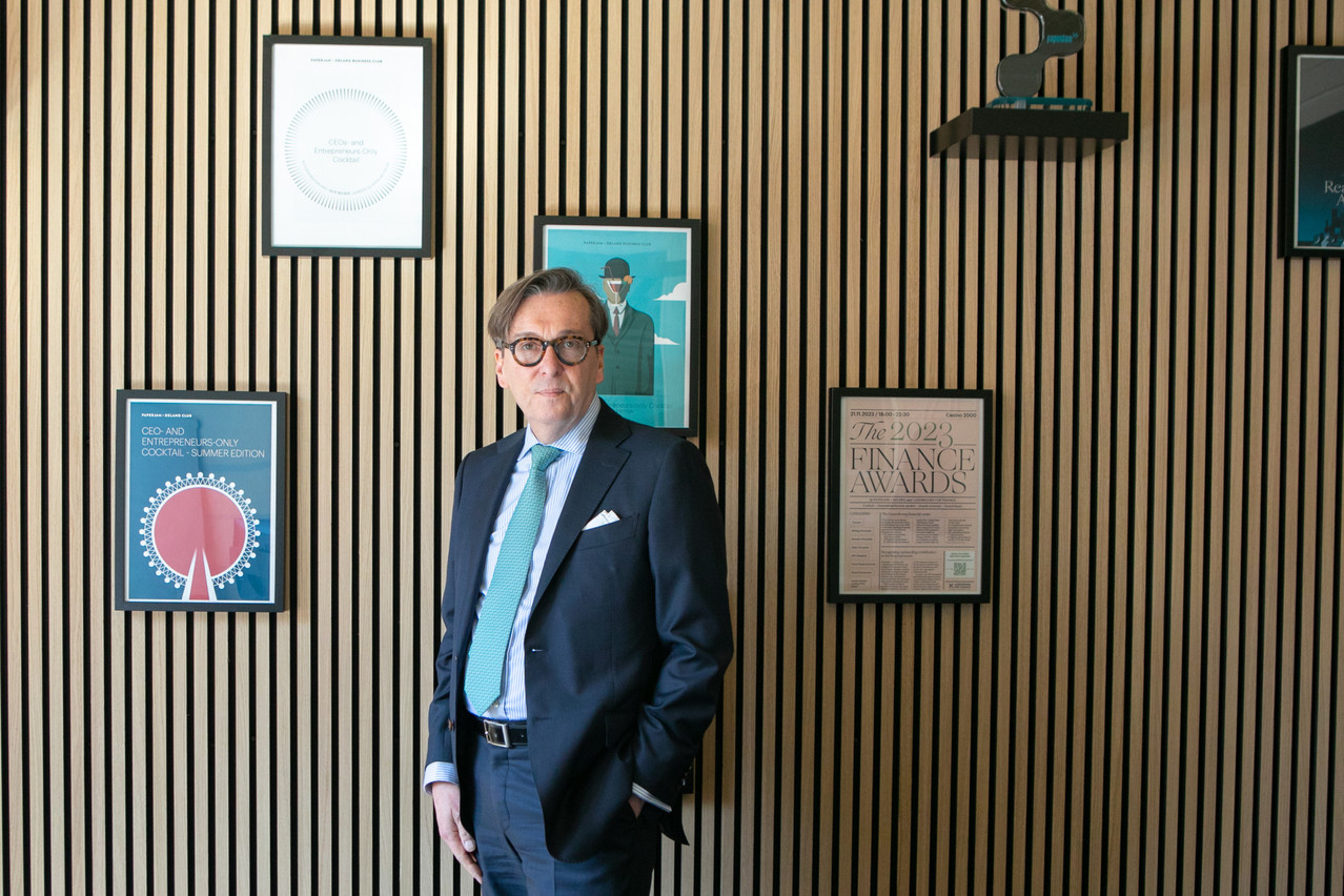 In addition to 100 events per year, the Paperjam+Delano Business Club has become a “knowledge hub,” says its director, Michel Grevesse-Sovet. Photo: Matic Zorman / Maison Moderne