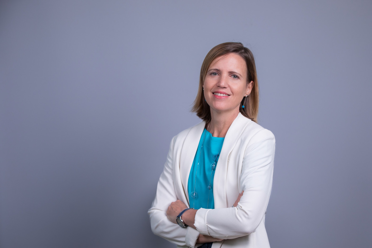 Ananda Kautz at the Luxembourg Bankers’ Association (ABBL) says there’s still plenty of work to do to inform financial leaders and senior managers about artificial intelligence and the EU AI Act. Photo: Vio Dudau
