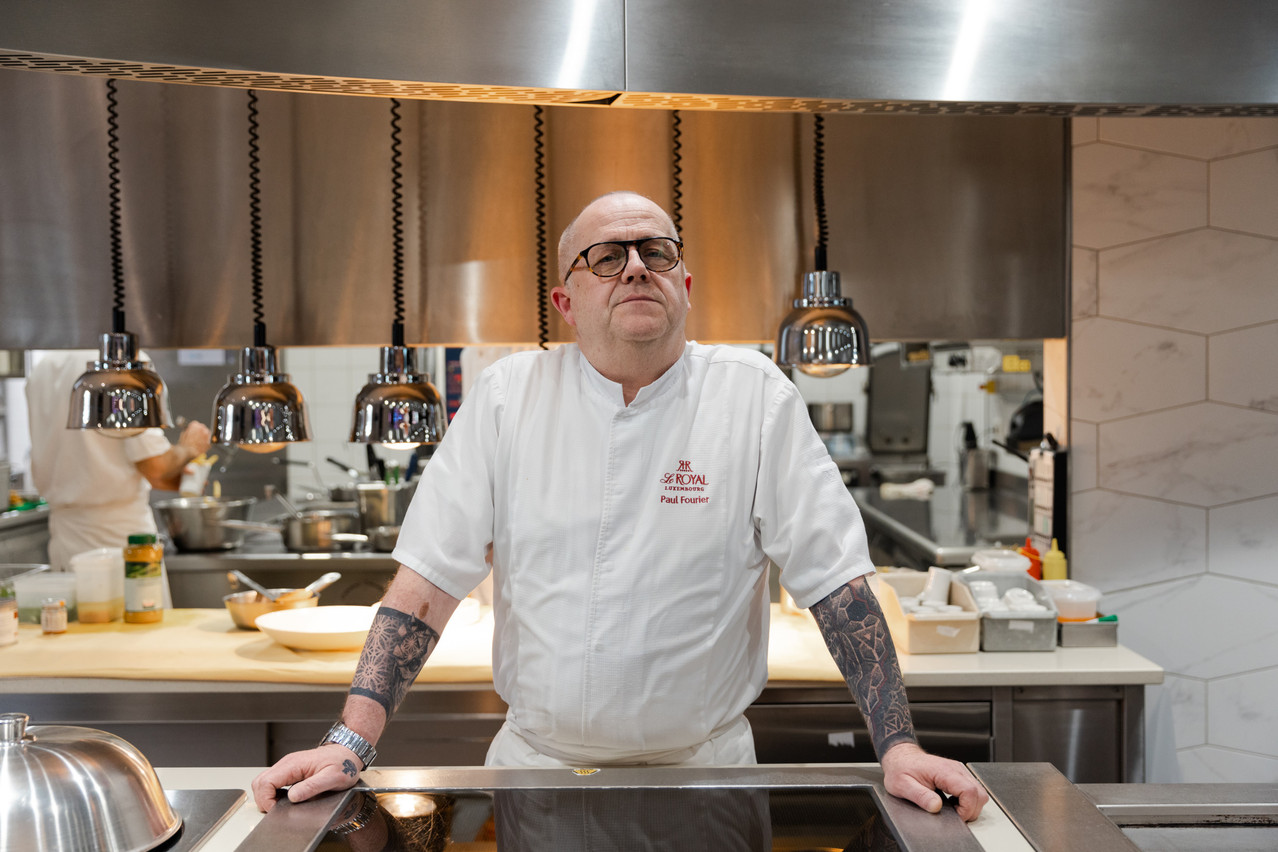 Paul Fourier, head chef of the Amélys restaurant at the Hôtel Le Royal since 2023, draws on his coastal Belgian roots to offer seasonal, pared-down cuisine. Photo: Romain Gamba/Archives