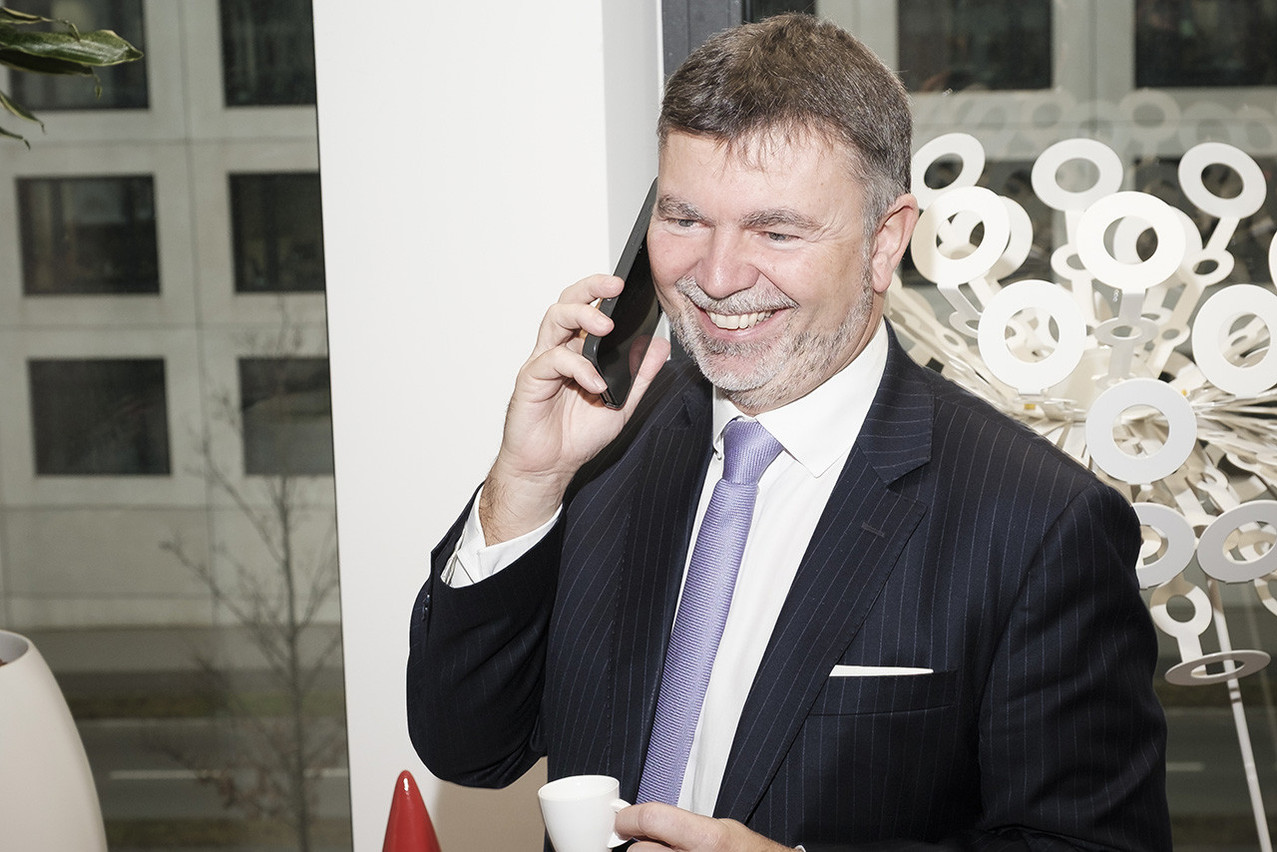 “Statistics show that when the main customer disappears, the heirs very often change banks within two or three years,” explains Marc Flammang, CEO of Intesa Sanpaolo Wealth Management. (Photo: Jan Hanrion/Paperjam)