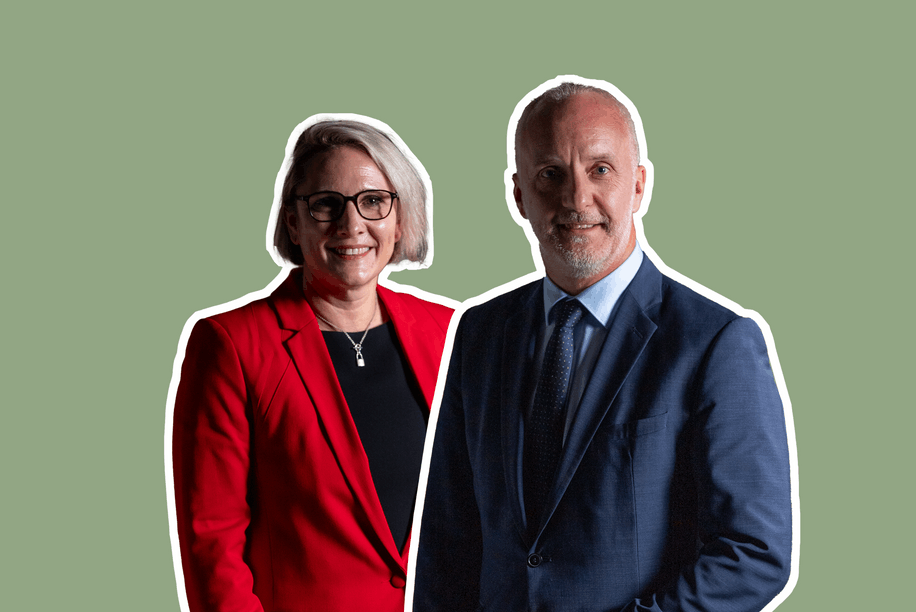 Marie Machavoine, Head of External Assets Managers, Corporates & Institutionals (Europe) and Alexis Georges, Head of CoverageIndosuez Fund Solutions Paperjam