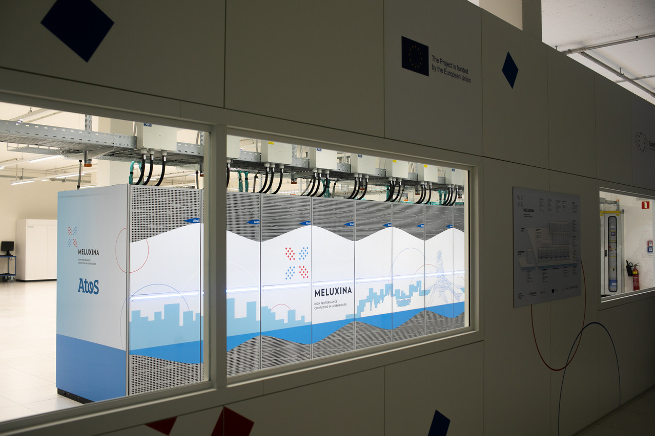 Meluxina’s average utilisation rate exceeds 70%, with regular peaks of 100%. According to the ministers, the volume of computing resources consumed is increasing by an average of more than 40% per year. (Photo: Matic Zorman/Paperjam/archives)