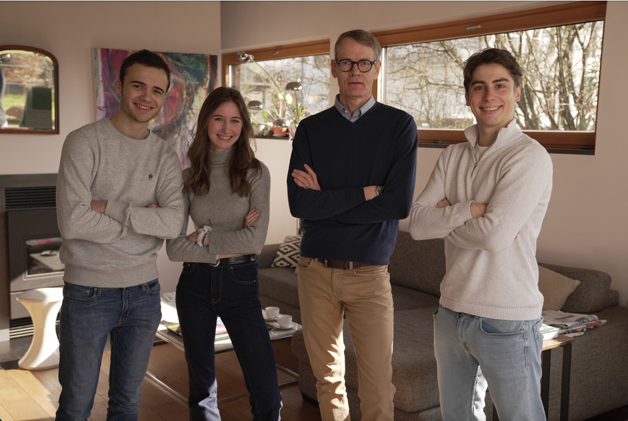 Gilles Heinesch, Clémentine Offner, Christian Gutenkauf and Ivo Silva are the team behind WeConenct, the platform for intergenerational cohabitation. Photo: WeConnect