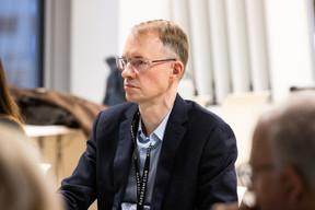 Pascal Schemberger (Schemberger Photographe) at the Paperjam+Delano Business Club’s new members breakfast on Wednesday 10 January 2024. Photo: Eva Krins / Maison Moderne