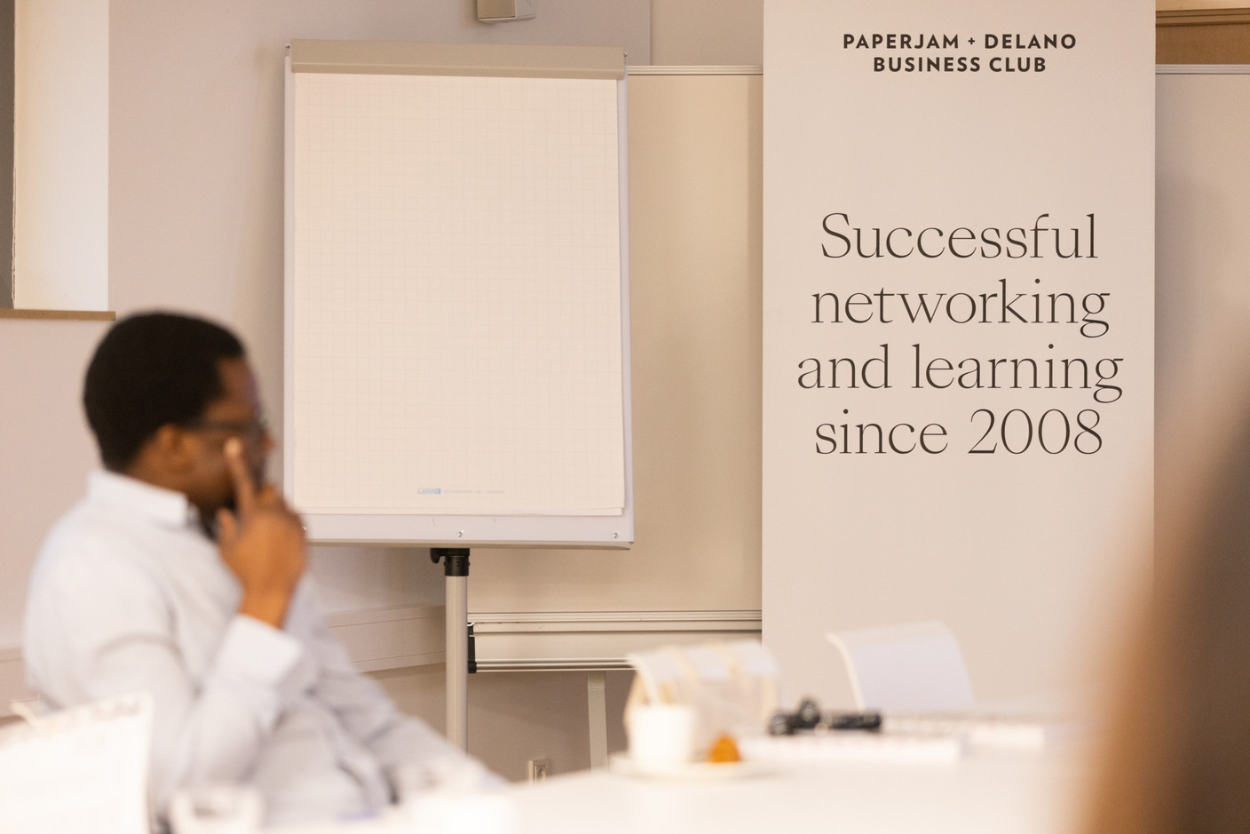The Paperjam+Delano Business Club’s new members breakfast was held on Wednesday 10 January 2024. Photo: Eva Krins / Maison Moderne