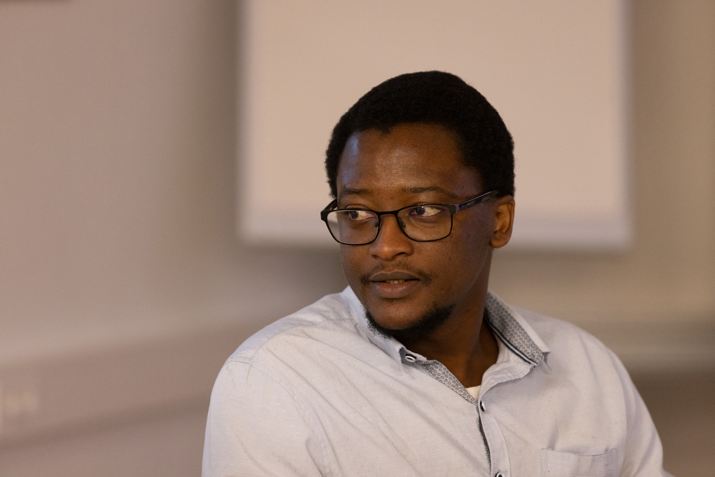 Pachy Koumagoto (Fada Team) at the Paperjam+Delano Business Club’s new members breakfast on Wednesday 10 January 2024. Photo: Eva Krins / Maison Moderne
