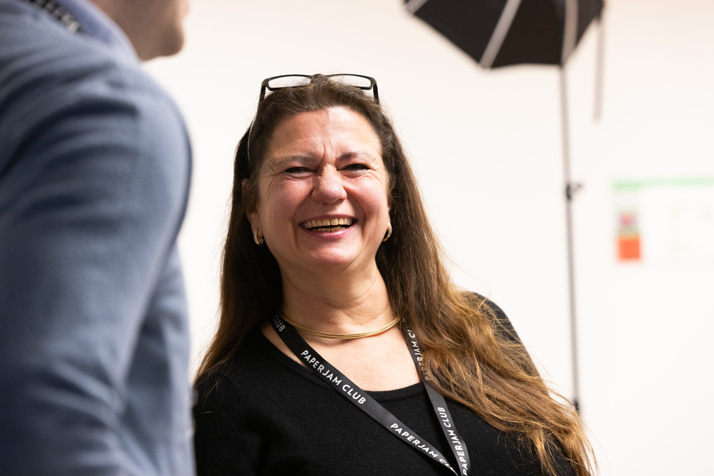 Petra Steinmetz (Lux Real Estate International) at the Paperjam+Delano Business Club’s new members breakfast on Wednesday 10 January 2024. Photo: Eva Krins / Maison Moderne