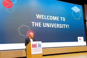 Stéphane Pallage (recteur de l’Uni). ((Photo: Marc Schmit / Xero / Université du Luxembourg))
