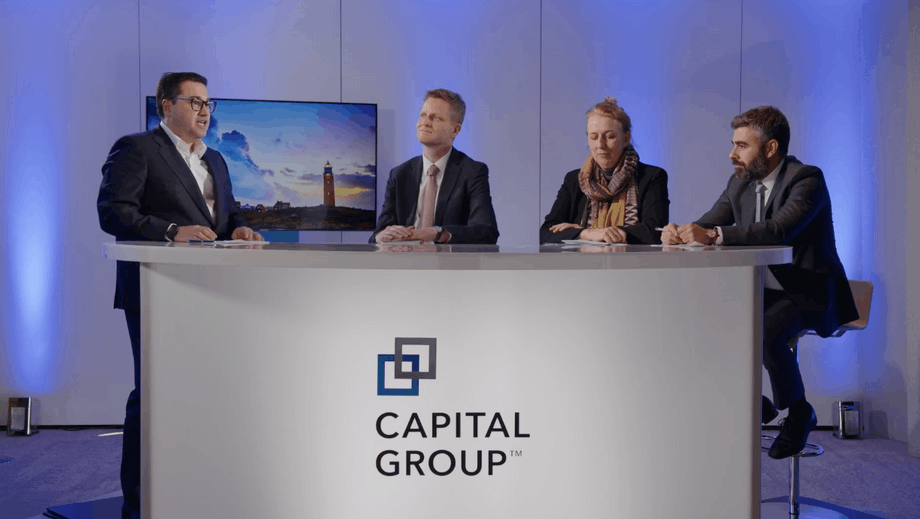 Capital Group organised a webinar featuring Mario Gonzalez, Jens Søndergaard, Julie Dickson and Flavio Carpenzano (left to right) Photo: Screengrab of the webinar