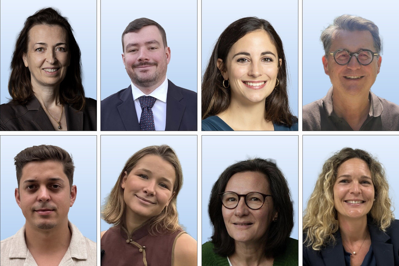 Eight people from different backgrounds share what makes – and breaks – a positive customer experience. From left to right: Marie-Hélène Trouillez, Thomas Mahé, Astrid Bierry, Helmut Rieder, Luis Sá, Clara Chombart, Nathalie Sottiaux and Jenna Pompermeier. (Photos: provided by Marie-Hélène Trouillez, Thomas Mahé, Astrid Bierry, Helmut Rieder, Luis Sá, Clara Chombart, Nathalie Sottiaux; Louise Braibant/Paperjam; layout: Paperjam)