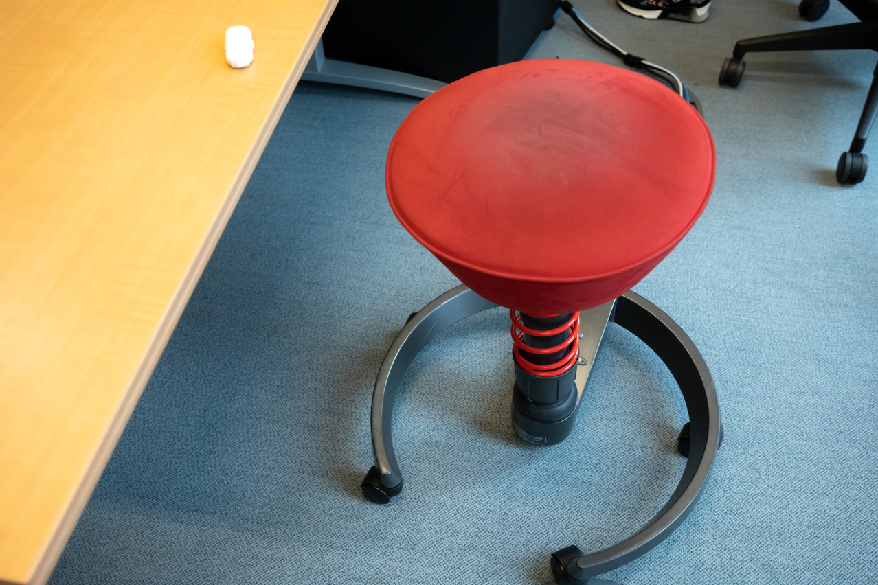 This style of chair is supposedly good for back posture. Photo: Matic Zorman