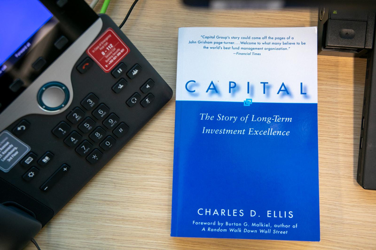 An introductory gift from his first Capital Group manager. Photo: Matic Zorman