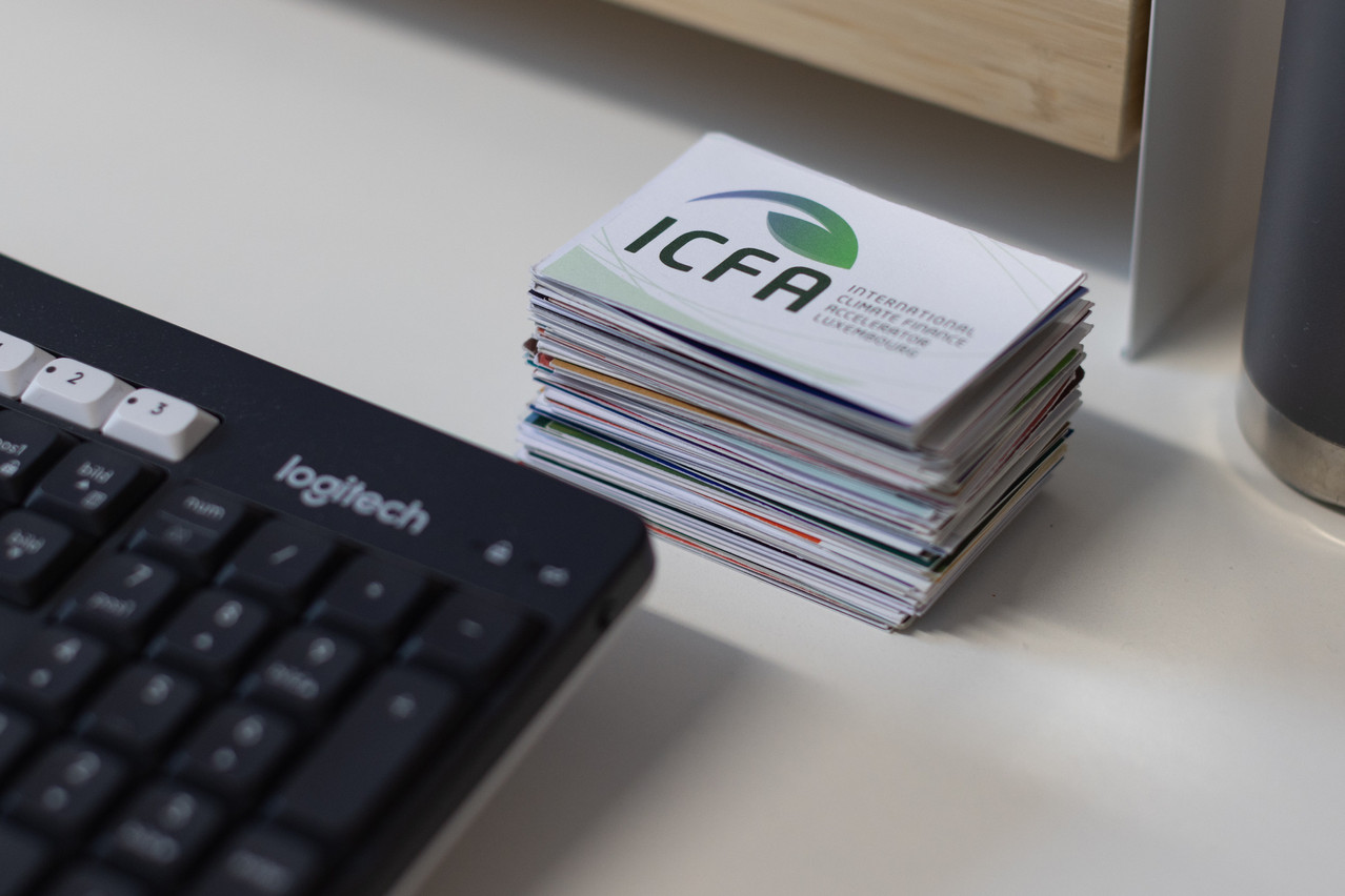 All the data in this stack of business cards is stored in the accelerator’s CRM. Photo: Guy Wolff / Maison Moderne