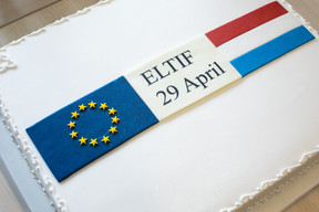 This year’s Eltif cake is bigger than ever, says the partner. Photo: Matic Zorman / Maison Moderne