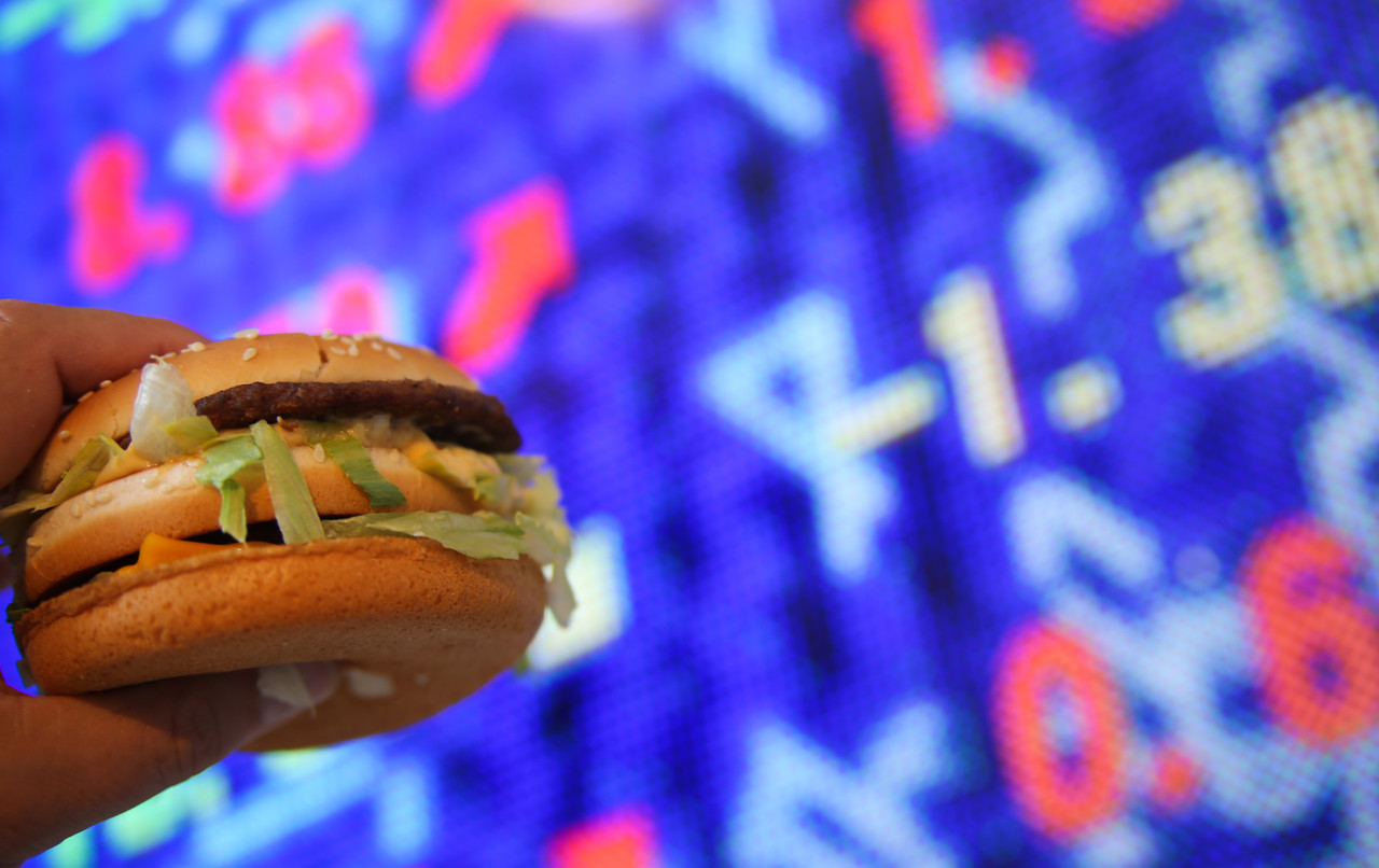 The Big Mac Index compares the prices of McDonalds burger across the world, The Economist says, “as a lighthearted guide to whether currencies are at their ‘correct’ level.” Photo: Shutterstock