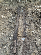 The remains of the old barn. Photo: Belvedere Architecture