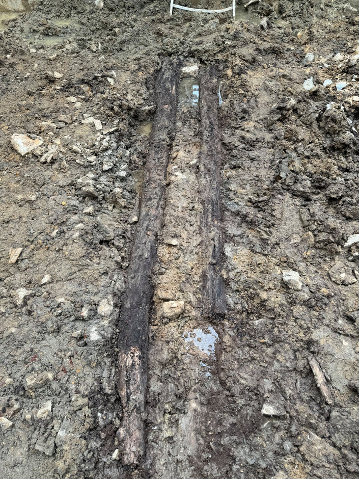 The remains of the old barn. Photo: Belvedere Architecture