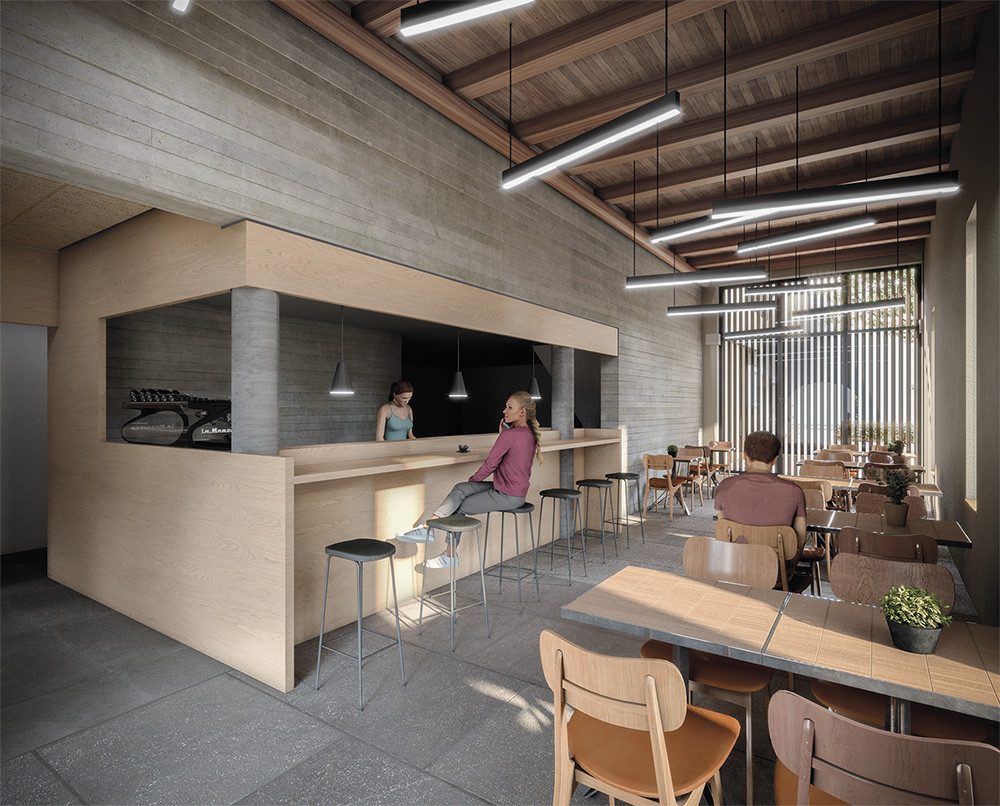The restoration of the barn will allow the introduction of a small brewery. Illustration: Belvedere Architecture