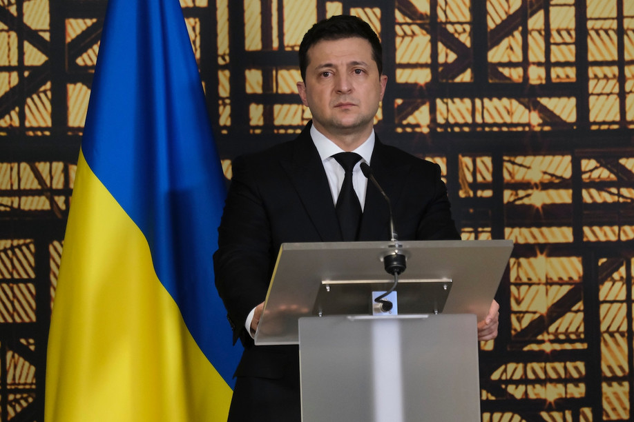 Ukraine's President Volodymyr Zelensky, pictured in Brussels in December 2021, was an actor before he turned to politics and has been a master of using media to communicate and inspire Ukrainians and garner support from the west for his country’s defence against the Russian invasion.  Photo: Alexandros Michailidis/Shutterstock.