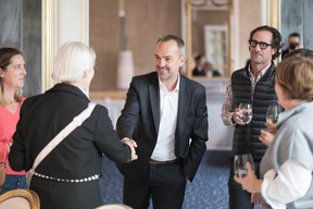 Christophe Callens (Quintet) et Dominique Gouviaux (Edenred). (Photo : Jan Hanrion / Paperjam)