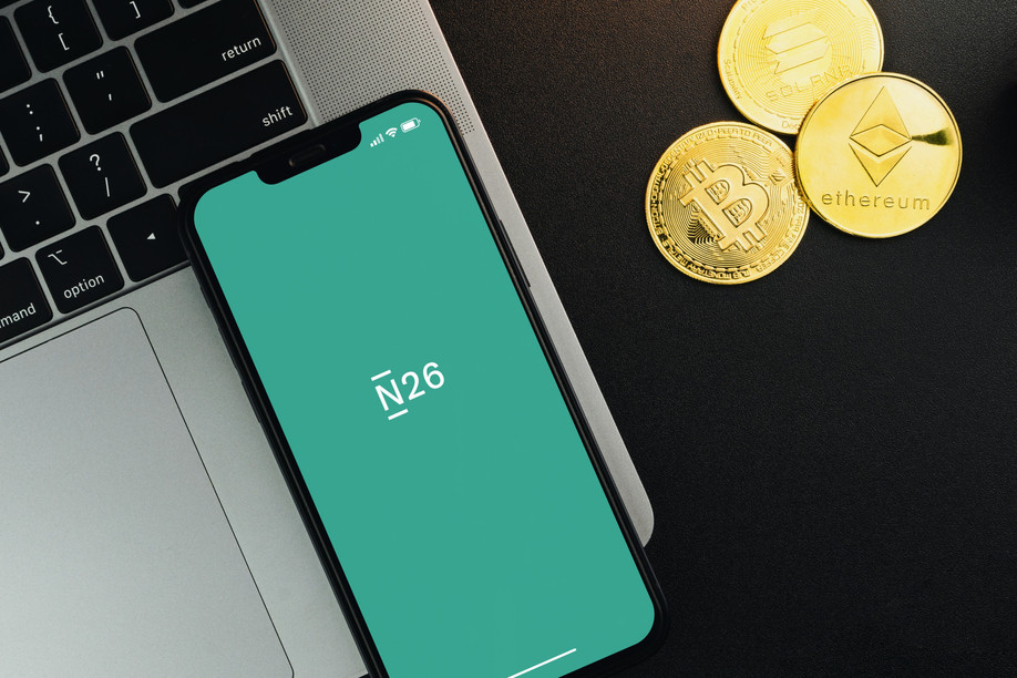 Neobank N26 says its teams are apparently developing banking products related to cryptocurrencies and investments. Photo: Shutterstock