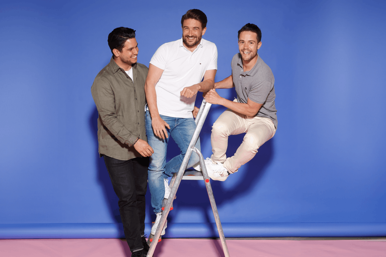 Alexandre Jorge Claro, Tom Michels and Samuel Faber are the founders of Salonkee. Photo: Guy Wolff/Maison Moderne