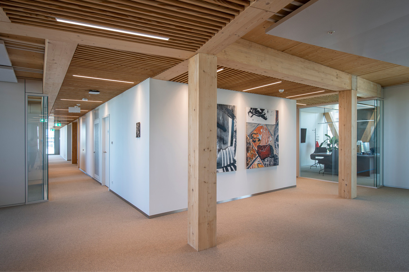 La collection d’art de Baloise participe à l’ambiance positive au sein des bureaux. (Photo: Baloise)